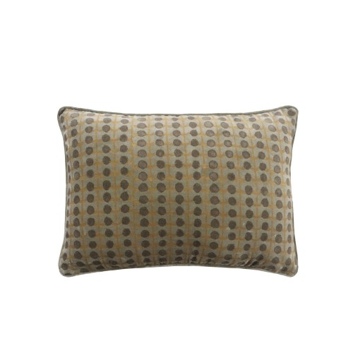 SUEVE ΔΙΑΚΟΣΜΗΤΙΚΟ ΜΑΞΙΛΑΡΙ 60x40cm ΥΦΑΣΜΑ ΜΟΥΣΤΑΡΔΙ ΑΝΘΡΑΚΙ c540116