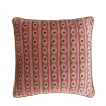 ROZY ΔΙΑΚΟΣΜΗΤΙΚΟ ΜΑΞΙΛΑΡΙ 50x50cm ΥΦΑΣΜΑ ΠΟΛΥΧΡΩΜΟ ΡΟΖ c540117