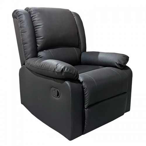 EVA Πολυθρόνα Relax Σαλονιού - Καθιστικού PU Μαύρο c540178