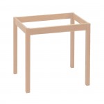 ΚΑΦΕΝΕΙΟΥ Βάση Τραπεζιού Οξιά Λυόμενο για Επιφάνεια 60x60cm Άβαφο c540183