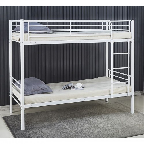 TIVOLI Κρεβάτι Κουκέτα Μέταλλο Βαφή Άσπρο c540190