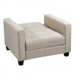 KELSO Πολυθρόνα - Κρεβάτι με Αποθηκευτικό Χώρο Ύφασμα Cappuccino c540196