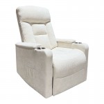 NANCY Lift-Relax Πολυθρόνα Σαλονιού - Καθιστικού Ύφασμα Μπεζ ηλεκτρική ανάκληση c540216