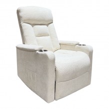 NANCY Lift-Relax Πολυθρόνα Σαλονιού - Καθιστικού Ύφασμα Μπεζ ηλεκτρική ανάκληση c540216