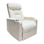 NANCY Lift-Relax Πολυθρόνα Σαλονιού - Καθιστικού Ύφασμα Μπεζ ηλεκτρική ανάκληση c540216