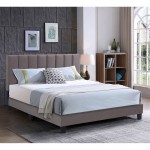 ALLEGRO Κρεβάτι Διπλό 160x200cm Ύφασμα Cappuccino με Κεφαλάρι πολλαπλών θέσεων c540236