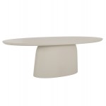 ΤΡΑΠΕΖΙ ΤΡΑΠΕΖΑΡΙΑΣ ΟΒΑΛ BRECCAN HM6577 02 ΜΠΕΖ ΤΣΙΜΕΝΤΟ 240x100x75Υεκ c540253