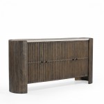 ESSENCE ΜΠΟΥΦΕΣ ΚΑΦΕ BEIGE ΜΕ ΟΨΗ ΜΑΡΜΑΡΟΥ 170x40x82cm c540270