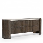 ESSENCE TV STAND ΚΑΦΕ BEIGE ΜΕ ΟΨΗ ΜΑΡΜΑΡΟΥ 170x40x60cm c540271