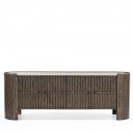 ESSENCE TV STAND ΚΑΦΕ BEIGE ΜΕ ΟΨΗ ΜΑΡΜΑΡΟΥ 170x40x60cm c540271