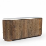 FORES ΜΠΟΥΦΕΣ ΚΑΦΕ ΛΕΥΚΟ ΜΕ ΟΨΗ ΜΑΡΜΑΡΟΥ 167x45x80cm c540273