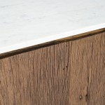 FORES ΜΠΟΥΦΕΣ ΚΑΦΕ ΛΕΥΚΟ ΜΕ ΟΨΗ ΜΑΡΜΑΡΟΥ 167x45x80cm c540273