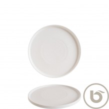 Πιάτο ρηχό Premium Vitrified με κάθετο χείλος step 21cm LIORA Ripple BONNA Σετ 12 c540315