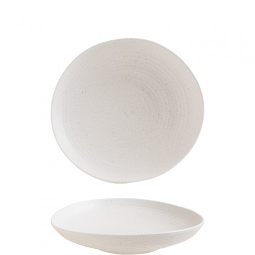 Πιάτο βαθύ με ακανόνιστο Rim Premium Vitrified 26cm 1000cc Liora Ripple BONNA Σετ 6 c540317