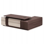 ΓΡΑΦΕΙΟ ΑΡΙΣΤΕΡΗ ΓΩΝΙΑ ΣΕΙΡΑ PRESIDENT HM2146L ΜΕΛΑΜΙΝΗ ΣΕ ΚΑΡΥΔΙ-ΜΠΕΖ 240x180x76Υεκ c540403