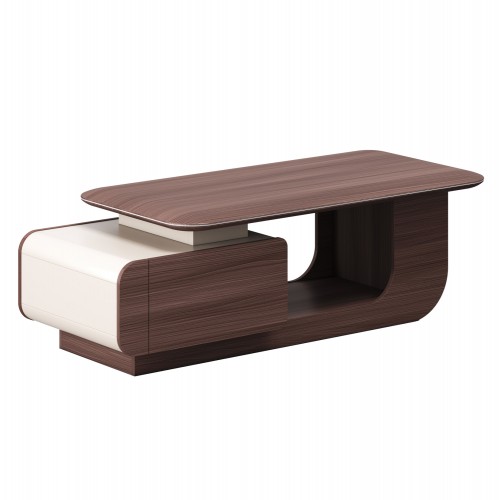 ΤΡΑΠΕΖΙ ΣΑΛΟΝΙΟΥ ΓΡΑΦΕΙΟΥ ΣΕΙΡΑ PRESIDENT HM2150 ΜΕΛΑΜΙΝΗ ΚΑΡΥΔΙ-ΜΠΕΖ 140x60x45Υεκ c540404