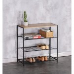 RAIL 3 ΠΑΠΟΥΤΣΟΘΗΚΗ 3ΡΑΦΙΑ SONOMA ΜΑΥΡΟ 63x30x63cm c540416