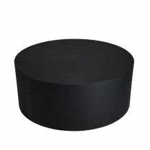 TUBE COFFEE TABLE ΜΑΥΡΟ 100x100x41cm c540422