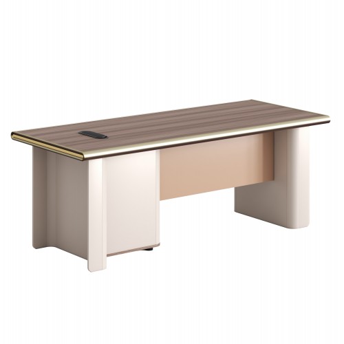 ΓΡΑΦΕΙΟ ΣΕΙΡΑ SUPERON HM2138 ΜΕΛΑΜΙΝΗ ΦΥΣΙΚΟ-ΜΠΕΖ 200x85x75Υεκ c540440