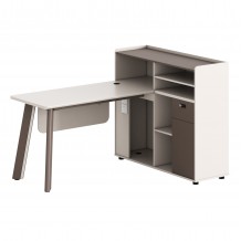 ΓΡΑΦΕΙΟ ΔΕΞΙΑ ΓΩΝΙΑ NEWLINE HM18275R ΜΕΛΑΜΙΝΗ ΕΚΡΟΥ--ΠΟΔΙΑ ΑΛΟΥΜΙΝΙΟΥ 160x120x105Υεκ c540442