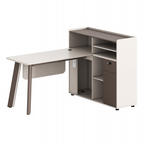 ΓΡΑΦΕΙΟ ΔΕΞΙΑ ΓΩΝΙΑ NEWLINE HM18275R ΜΕΛΑΜΙΝΗ ΕΚΡΟΥ--ΠΟΔΙΑ ΑΛΟΥΜΙΝΙΟΥ 160x120x105Υεκ c540442