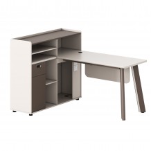 ΓΡΑΦΕΙΟ ΑΡΙΣΤΕΡΗ ΓΩΝΙΑ NEWLINE HM18275L ΜΕΛΑΜΙΝΗ ΕΚΡΟΥ-ΠΟΔΙΑ ΑΛΟΥΜΙΝΙΟΥ 160x120x105Υεκ c540443