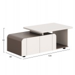 ΝΤΟΥΛΑΠΙ ΓΡΑΦΕΙΟΥ ΣΕΙΡΑ NEWLINE HM18285 ΜΕΛΑΜΙΝΗ ΣΕ ΚΡΕΜ-ΑΝΟΙΧΤΟ ΚΑΦΕ 120x60x42Υεκ c540446