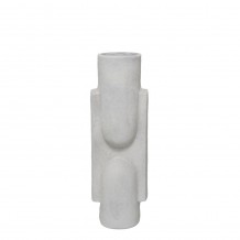 NATHEN ΒΑΖΟ 13x10x36cm ΑΛΟΥΜΙΝΙΟ ΛΕΥΚΟ c540454