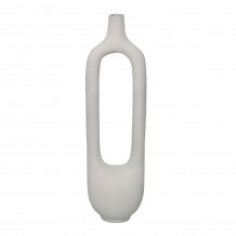 FINTON ΒΑΖΟ 17x14x62cm ΑΛΟΥΜΙΝΙΟ ΛΕΥΚΟ c540462