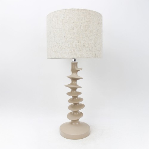 STRIO ΦΩΤΙΣΤΙΚΟ ΕΠΙΤΡΑΠΕΖΙΟ 28x28x61cm RESIN ΜΠΕΖ ΛΙΝΟ ΜΠΕΖ c540466