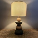 ZENSTONE A ΦΩΤΙΣΤΙΚΟ ΕΠΙΤΡΑΠΕΖΙΟ 25 5x25 5x49cm POLYRESIN ΠΟΛΥΧΡΩΜΟ ΥΦΑΣΜΑ ΛΕΥΚΟ c540470