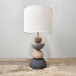 ZENSTONE A ΦΩΤΙΣΤΙΚΟ ΕΠΙΤΡΑΠΕΖΙΟ 25 5x25 5x49cm POLYRESIN ΠΟΛΥΧΡΩΜΟ ΥΦΑΣΜΑ ΛΕΥΚΟ c540470