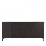 NOTTE ΜΠΟΥΦΕΣ ΜΑΥΡΟ ΛΕΥΚΟ ΠΕΤΡΑ 180x40 5x84cm c540494