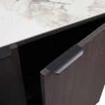 NOTTE ΜΠΟΥΦΕΣ ΜΑΥΡΟ ΛΕΥΚΟ ΠΕΤΡΑ 180x40 5x84cm c540494