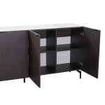 NOTTE ΜΠΟΥΦΕΣ ΜΑΥΡΟ ΛΕΥΚΟ ΠΕΤΡΑ 180x40 5x84cm c540494