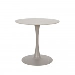 CASPIAN ΤΡΑΠΕΖΙ ΓΚΡΙ ΜΕ ΟΨΗ ΜΑΡΜΑΡΟΥ 80x80x75cm c540497