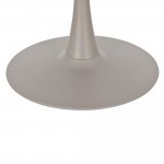 CASPIAN ΤΡΑΠΕΖΙ ΓΚΡΙ ΜΕ ΟΨΗ ΜΑΡΜΑΡΟΥ 80x80x75cm c540497