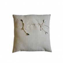 AMMOS 5 ΔΙΑΚΟΣΜΗΤΙΚΟ ΜΑΞΙΛΑΡΙ 60x60cm ΥΦΑΣΜΑ ΜΠΕΖ ΒΑΜΒΑΚΙ c540507