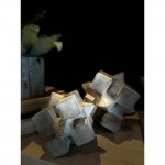 3D CUBE ΔΙΑΚΟΣΜΗΤΙΚΟ ΚΟΜΠΟΣ 15x15x15cm POLYRESIN ΦΥΣΙΚΟ c540512