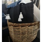 SABLE 9 ΔΙΑΚΟΣΜΗΤΙΚΟ ΜΑΞΙΛΑΡΙ 45x45cm ΒΑΜΒΑΚΙ ΜΑΥΡΟ c540523