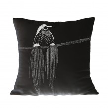 ALI ΔΙΑΚΟΣΜΗΤΙΚΟ ΜΑΞΙΛΑΡΙ 45x45cm ΒΕΛΟΥΔΟ ΜΑΥΡΟ ΛΕΥΚΟ c540526