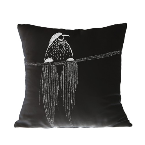 ALI ΔΙΑΚΟΣΜΗΤΙΚΟ ΜΑΞΙΛΑΡΙ 45x45cm ΒΕΛΟΥΔΟ ΜΑΥΡΟ ΛΕΥΚΟ c540526