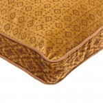 SUNDIAL A ΔΙΑΚΟΣΜΗΤΙΚΟ ΜΑΞΙΛΑΡΙ 50x50cm ΒΑΜΒΑΚΙ CARAMEL ΒΕΛΟΥΔΟ c540531