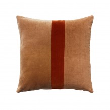 LUXURIUS RIGE ΔΙΑΚΟΣΜΗΤΙΚΟ ΜΑΞΙΛΑΡΙ 50x50cm ΒΑΜΒΑΚΙ CARAMEL TERRACOTTA ΒΕΛΟΥΔΟ c540534