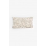 KRISHA ΔΙΑΚΟΣΜΗΤΙΚΟ ΜΑΞΙΛΑΡΙ MACRAME 30x50cm ΒΑΜΒΑΚΙ IVORY POLYESTER c540560