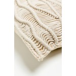 KRISHA ΔΙΑΚΟΣΜΗΤΙΚΟ ΜΑΞΙΛΑΡΙ MACRAME 30x50cm ΒΑΜΒΑΚΙ IVORY POLYESTER c540560