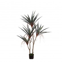 GLADIOLUS ΔΕΝΤΡΟ ΤΕΧΝΗΤΟ ΣΕ ΓΛΑΣΤΡΑ 140cm PVC ΠΡΑΣΙΝΟ ΜΑΥΡΟ ΤΣΙΜΕΝΤΟ c540564