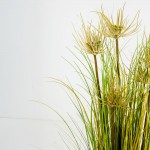 SUNNY FLOWER ΦΥΤΟ ΤΕΧΝΗΤΟ ΣΕ ΓΛΑΣΤΡΑ 70cm PVC ΠΡΑΣΙΝΟ c540574