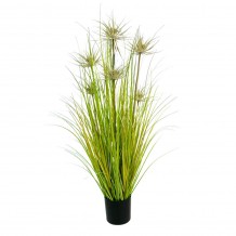 SUNNY FLOWER ΦΥΤΟ ΤΕΧΝΗΤΟ ΣΕ ΓΛΑΣΤΡΑ 90cm PVC ΠΡΑΣΙΝΟ c540575