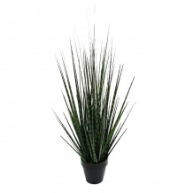 DARK PURE GRASS ΦΥΤΟ ΤΕΧΝΗΤΟ ΣΕ ΓΛΑΣΤΡΑ 68cm PVC ΠΡΑΣΙΝΟ ΣΚΟΥΡΟ c540579